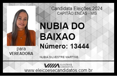 Candidato NUBIA DO BAIXAO 2024 - CAPITÃO ENÉAS - Eleições