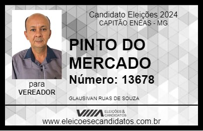 Candidato PINTO DO MERCADO 2024 - CAPITÃO ENÉAS - Eleições