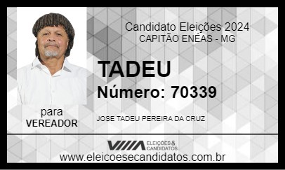 Candidato TADEU 2024 - CAPITÃO ENÉAS - Eleições