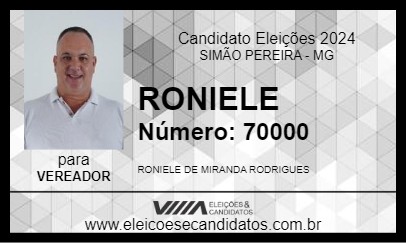 Candidato RONIELE 2024 - SIMÃO PEREIRA - Eleições