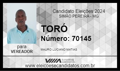 Candidato TORÓ 2024 - SIMÃO PEREIRA - Eleições