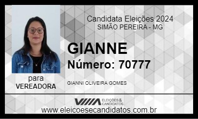 Candidato GIANNE 2024 - SIMÃO PEREIRA - Eleições