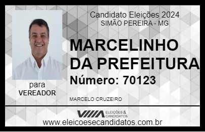 Candidato MARCELINHO 2024 - SIMÃO PEREIRA - Eleições