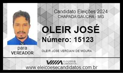 Candidato OLEIR JOSÉ 2024 - CHAPADA GAÚCHA - Eleições