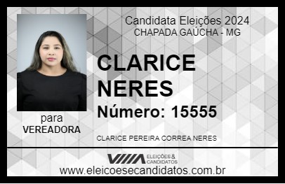 Candidato CLARICE NERES 2024 - CHAPADA GAÚCHA - Eleições