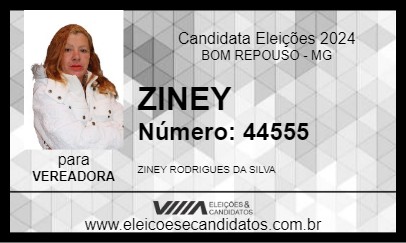 Candidato ZINEY 2024 - BOM REPOUSO - Eleições