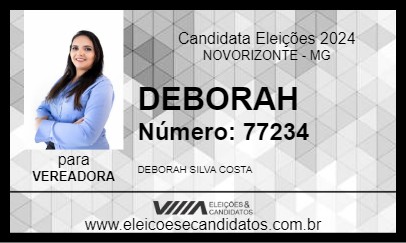 Candidato DEBORAH 2024 - NOVORIZONTE - Eleições