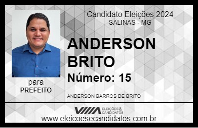 Candidato ANDERSON BRITO 2024 - SALINAS - Eleições