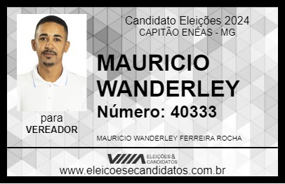 Candidato MAURICIO WANDERLEY 2024 - CAPITÃO ENÉAS - Eleições