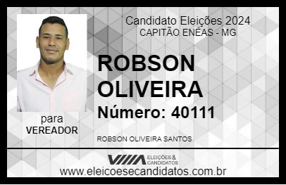 Candidato ROBSON OLIVEIRA 2024 - CAPITÃO ENÉAS - Eleições