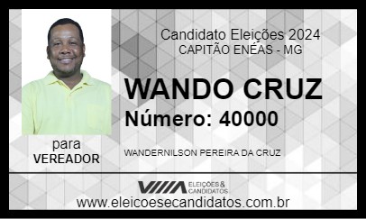 Candidato WANDO CRUZ 2024 - CAPITÃO ENÉAS - Eleições