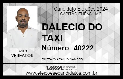 Candidato DALECIO DO TAXI 2024 - CAPITÃO ENÉAS - Eleições