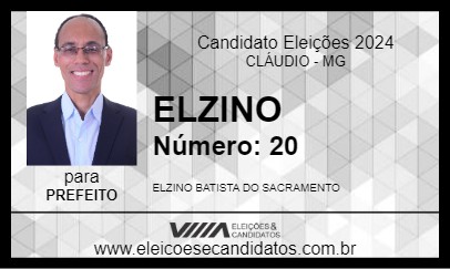 Candidato ELZINO 2024 - CLÁUDIO - Eleições