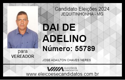 Candidato DAI DE ADELINO 2024 - JEQUITINHONHA - Eleições