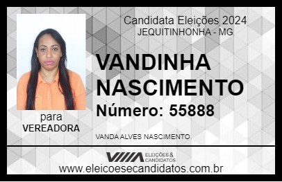 Candidato VANDINHA NASCIMENTO 2024 - JEQUITINHONHA - Eleições