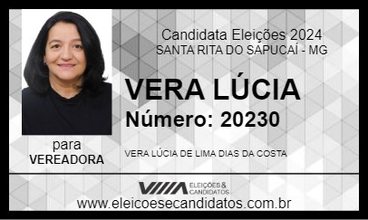 Candidato VERA LÚCIA 2024 - SANTA RITA DO SAPUCAÍ - Eleições