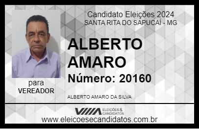 Candidato ALBERTO AMARO 2024 - SANTA RITA DO SAPUCAÍ - Eleições