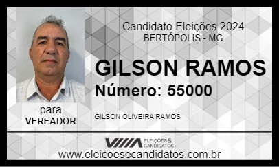 Candidato GILSON RAMOS 2024 - BERTÓPOLIS - Eleições