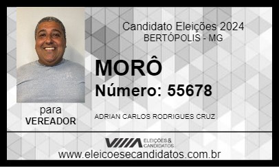 Candidato MORÔ 2024 - BERTÓPOLIS - Eleições