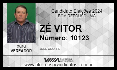 Candidato ZÉ VITOR 2024 - BOM REPOUSO - Eleições