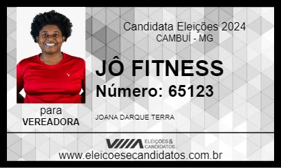 Candidato JÔ FITNESS 2024 - CAMBUÍ - Eleições