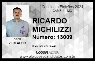 Candidato RICARDO MICHILIZZI 2024 - CAMBUÍ - Eleições