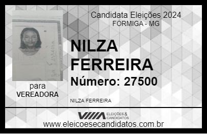 Candidato NILZA FERREIRA 2024 - FORMIGA - Eleições