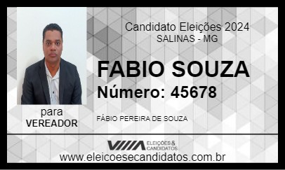 Candidato FABIO SOUZA 2024 - SALINAS - Eleições