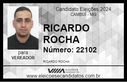 Candidato RICARDO ROCHA 2024 - CAMBUÍ - Eleições