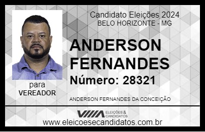 Candidato ANDERSON FERNANDES 2024 - BELO HORIZONTE - Eleições