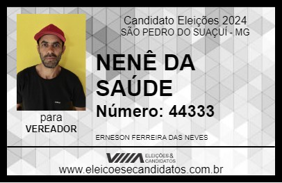 Candidato NENÊ 2024 - SÃO PEDRO DO SUAÇUÍ - Eleições