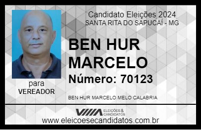 Candidato BEN HUR MARCELO 2024 - SANTA RITA DO SAPUCAÍ - Eleições