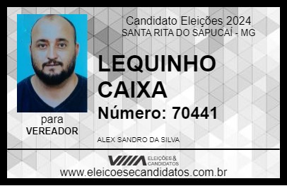 Candidato LEQUINHO CAIXA 2024 - SANTA RITA DO SAPUCAÍ - Eleições