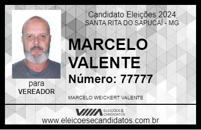 Candidato MARCELO VALENTE 2024 - SANTA RITA DO SAPUCAÍ - Eleições