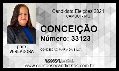 Candidato CONCEIÇÃO 2024 - CAMBUÍ - Eleições