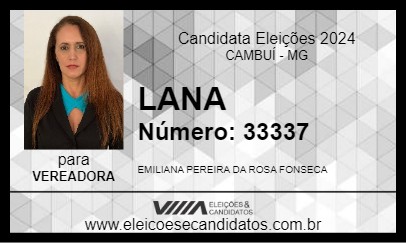 Candidato LANA 2024 - CAMBUÍ - Eleições