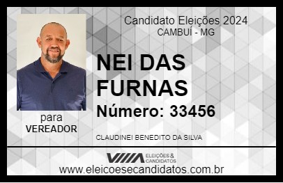 Candidato NEI DAS FURNAS 2024 - CAMBUÍ - Eleições