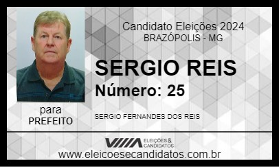 Candidato SERGIO REIS 2024 - BRAZÓPOLIS - Eleições