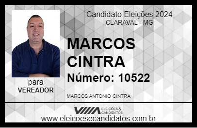 Candidato MARCOS CINTRA 2024 - CLARAVAL - Eleições