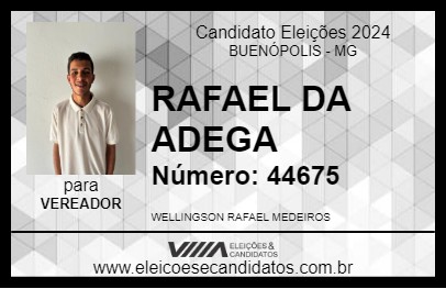 Candidato RAFAEL DA ADEGA 2024 - BUENÓPOLIS - Eleições