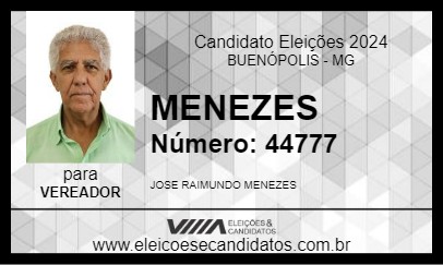 Candidato MENEZES 2024 - BUENÓPOLIS - Eleições