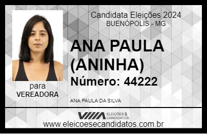 Candidato ANINHA 2024 - BUENÓPOLIS - Eleições