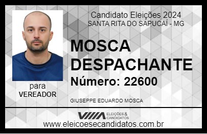 Candidato MOSCA DESPACHANTE 2024 - SANTA RITA DO SAPUCAÍ - Eleições