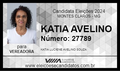 Candidato KATIA AVELINO 2024 - MONTES CLAROS - Eleições