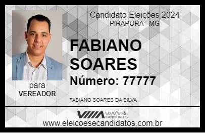 Candidato FABIANO SOARES 2024 - PIRAPORA - Eleições