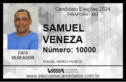 Candidato SAMUEL VENEZA  2024 - PIRAPORA - Eleições