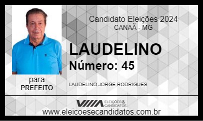 Candidato LAUDELINO 2024 - CANAÃ - Eleições