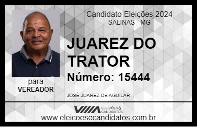 Candidato JUAREZ DO TRATOR 2024 - SALINAS - Eleições