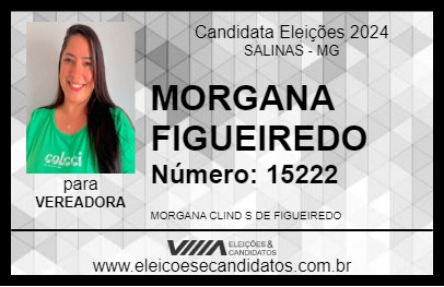 Candidato MORGANA FIGUEIREDO 2024 - SALINAS - Eleições