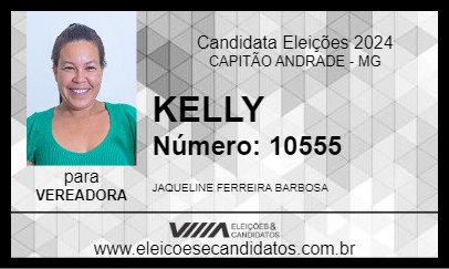 Candidato KELLY 2024 - CAPITÃO ANDRADE - Eleições